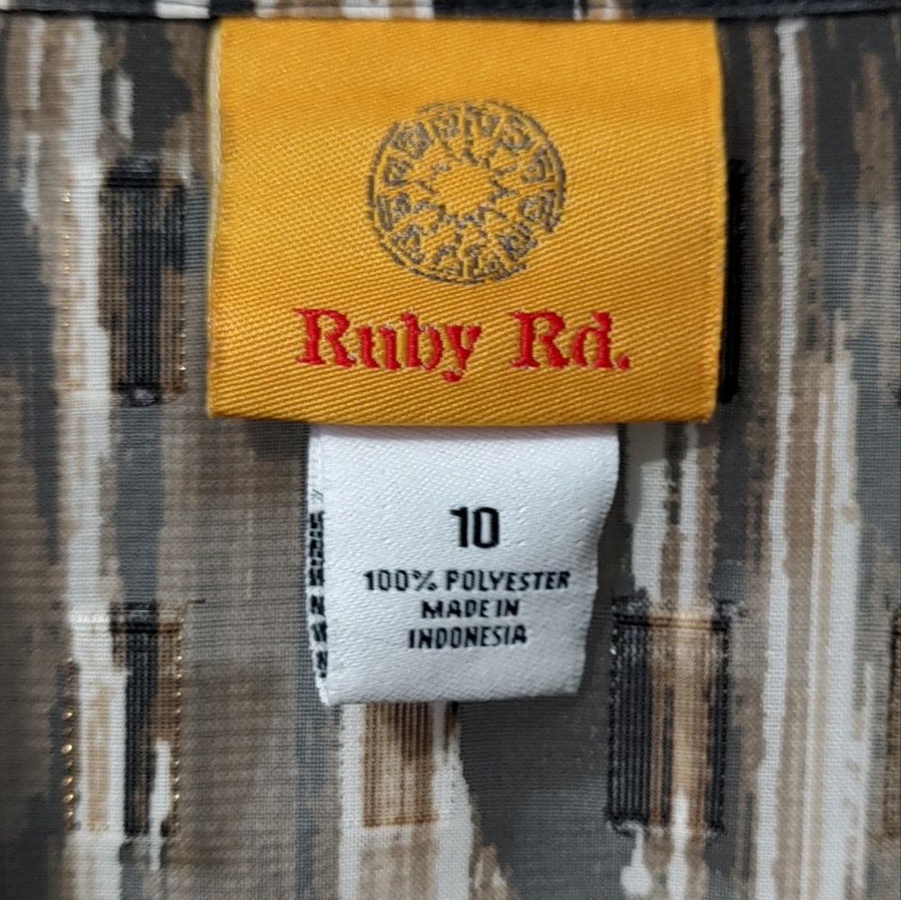 Ruby Rd Sheer Button Up Shirt   Size 10 - Picture 4 of 5